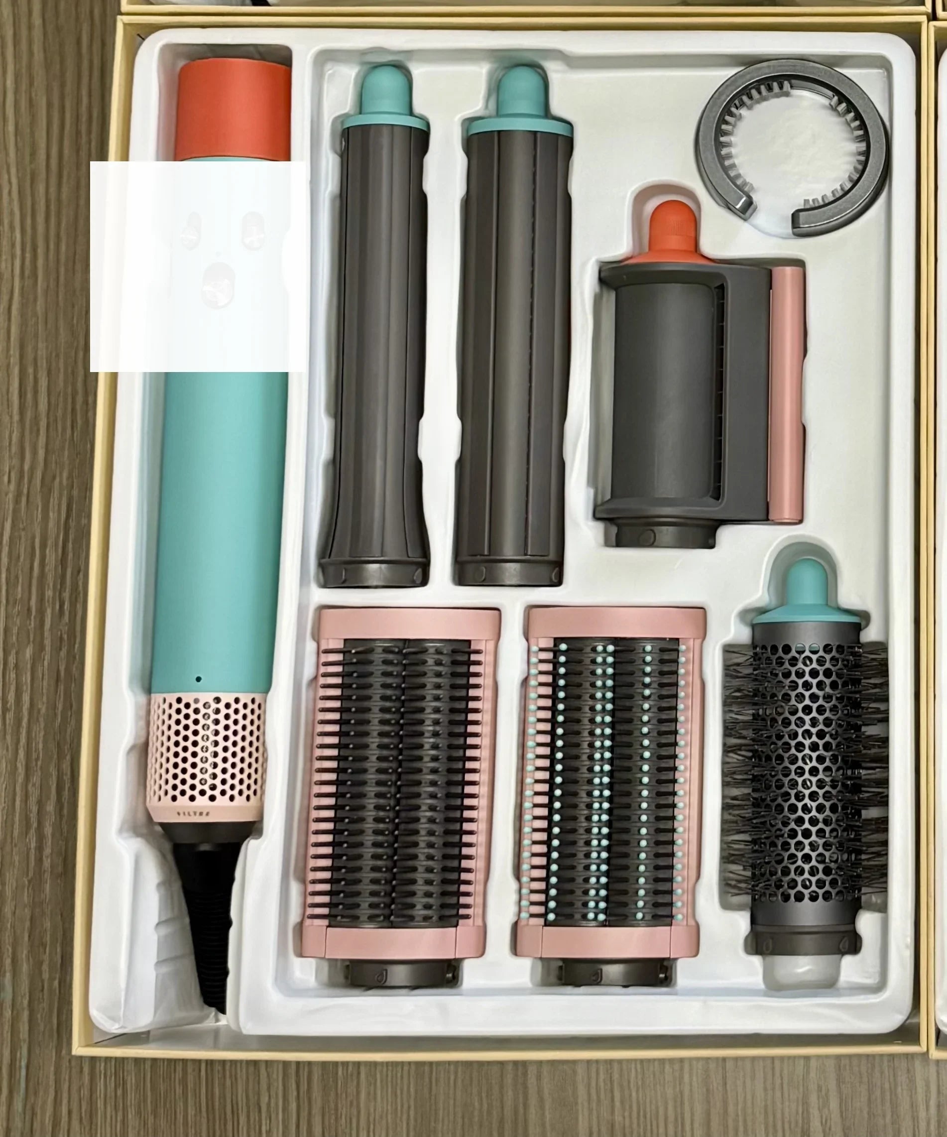 New 7-in-1 Multi-Function Hair Dryer Curling Iron Straightener Hot Air Comb Styling Kit Salon-like Results at Home Haircurlers