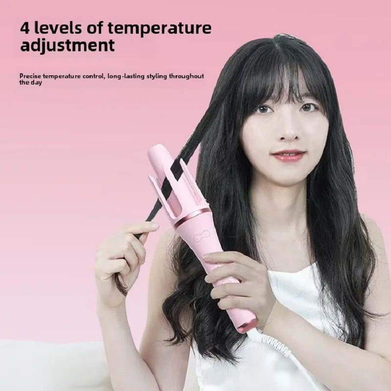 Fully Automatic Curling Iron Anti-Tangle Hair Curler with Negative Ions Latest Curling Wand Hair Curler for long-lasting styling