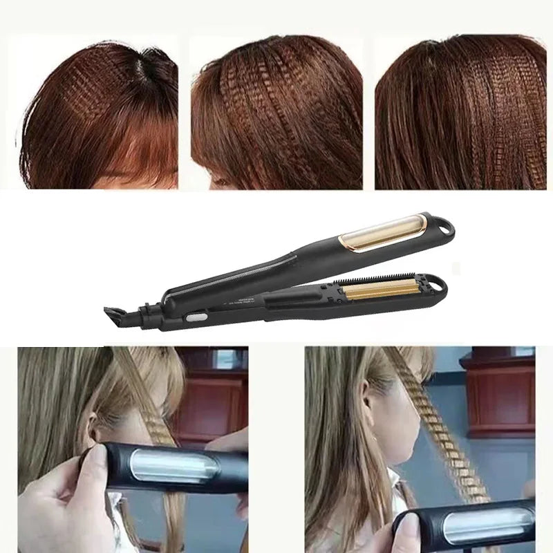 Heating Styling Tools Rotating Hair Brush Hair Clips Crimping Hair Iron Corrugated Hair Crimper Flat Iron Curler Hair Wavy