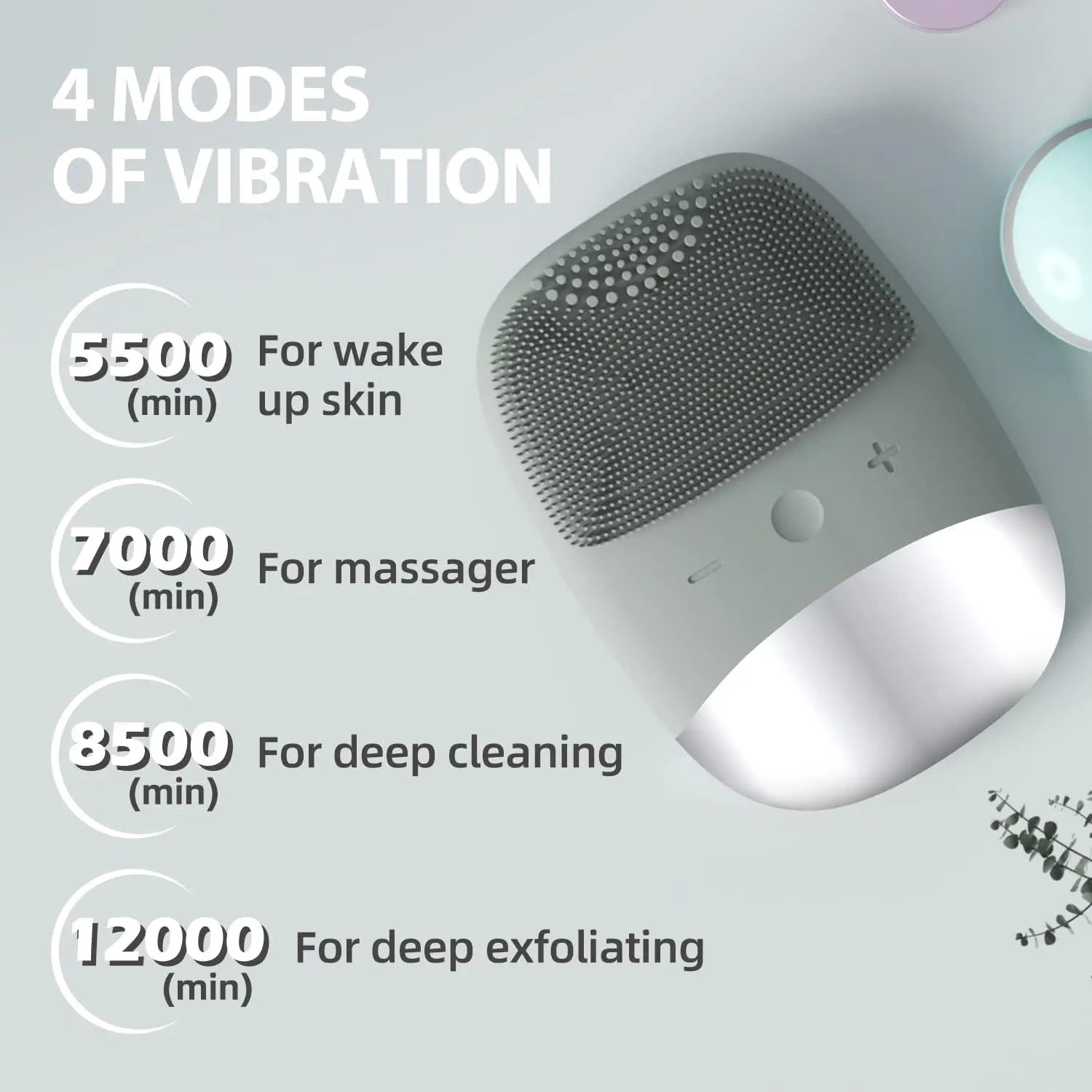 Electric Face Cleansing Brush Sonic Electric Facial Cleanser Facial Cleansing Brush Skin Scrubber Skin Massager Skin Care Tools