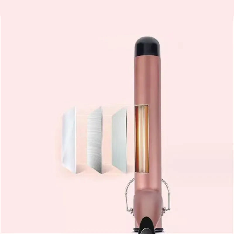 1PC 9mm 13mm 22mm Professional Gold Electric Hair Curler Curling Iron Hair Waver Pear Flower Cone Curling Wand Styling Tool 2#