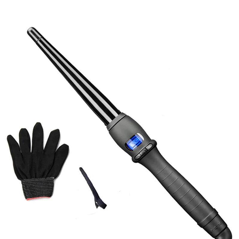 Factory Quick Heating Auto Curling Aluminum Alloy Hair Curler Barrel Curling Iron  AC Motor 65W Power Multi-Use