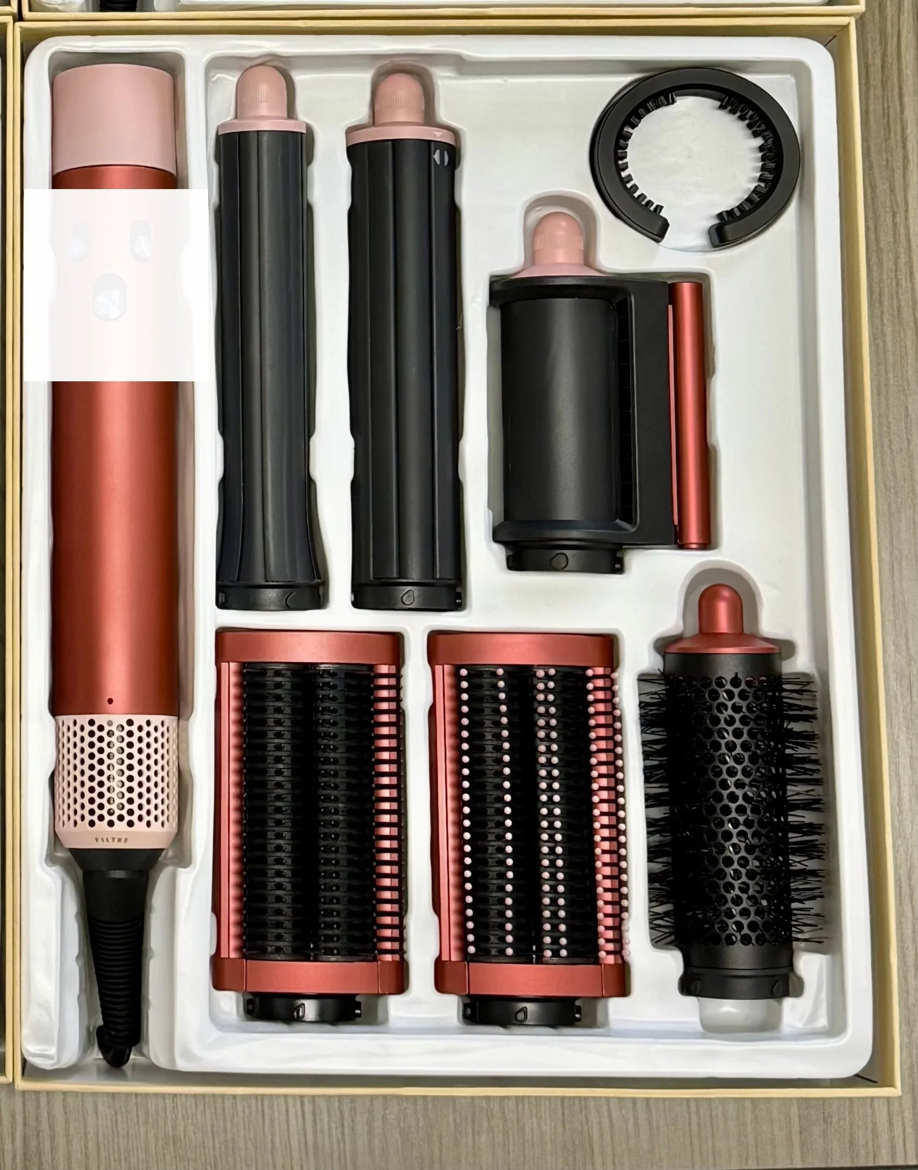 New 7-in-1 Multi-Function Hair Dryer Curling Iron Straightener Hot Air Comb Styling Kit Salon-like Results at Home Haircurlers