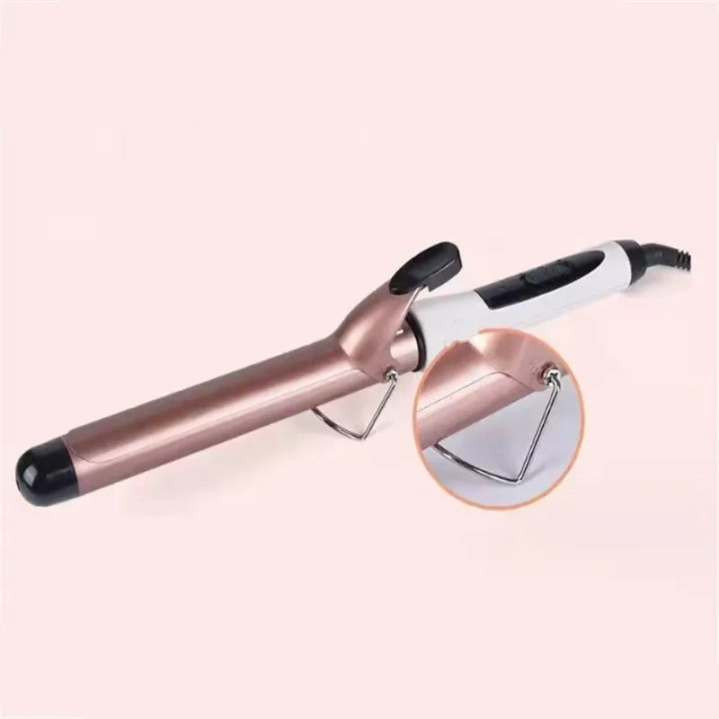 1PC 9mm 13mm 22mm Professional Gold Electric Hair Curler Curling Iron Hair Waver Pear Flower Cone Curling Wand Styling Tool 2#