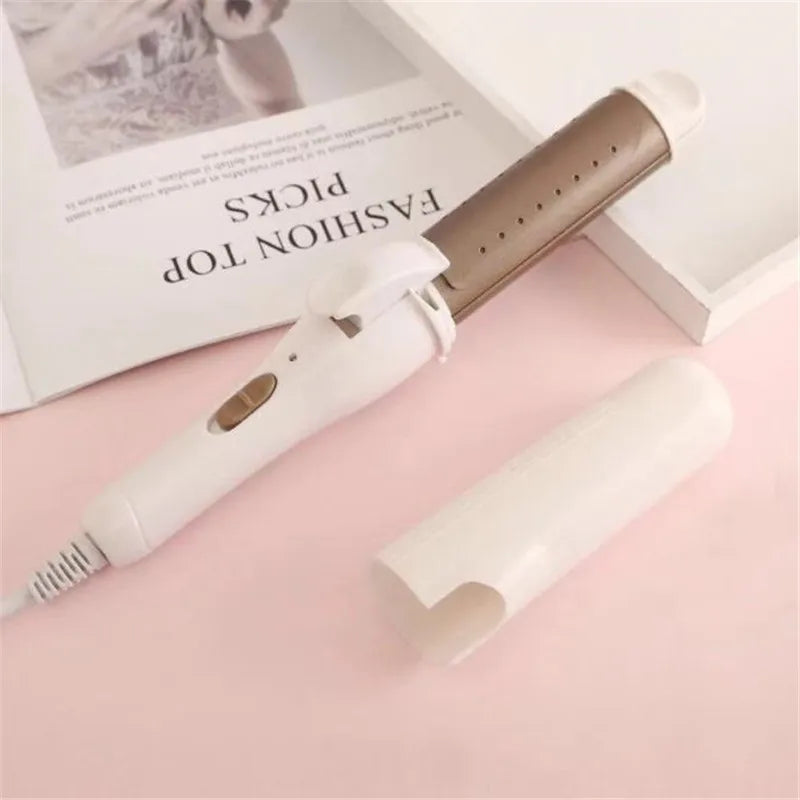 1PC 9mm 13mm 22mm Professional Gold Electric Hair Curler Curling Iron Hair Waver Pear Flower Cone Curling Wand Styling Tool 2#