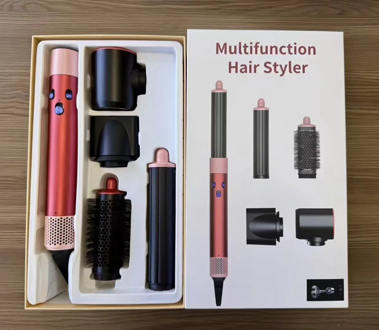 New 7-in-1 Multi-Function Hair Dryer Curling Iron Straightener Hot Air Comb Styling Kit Salon-like Results at Home Haircurlers