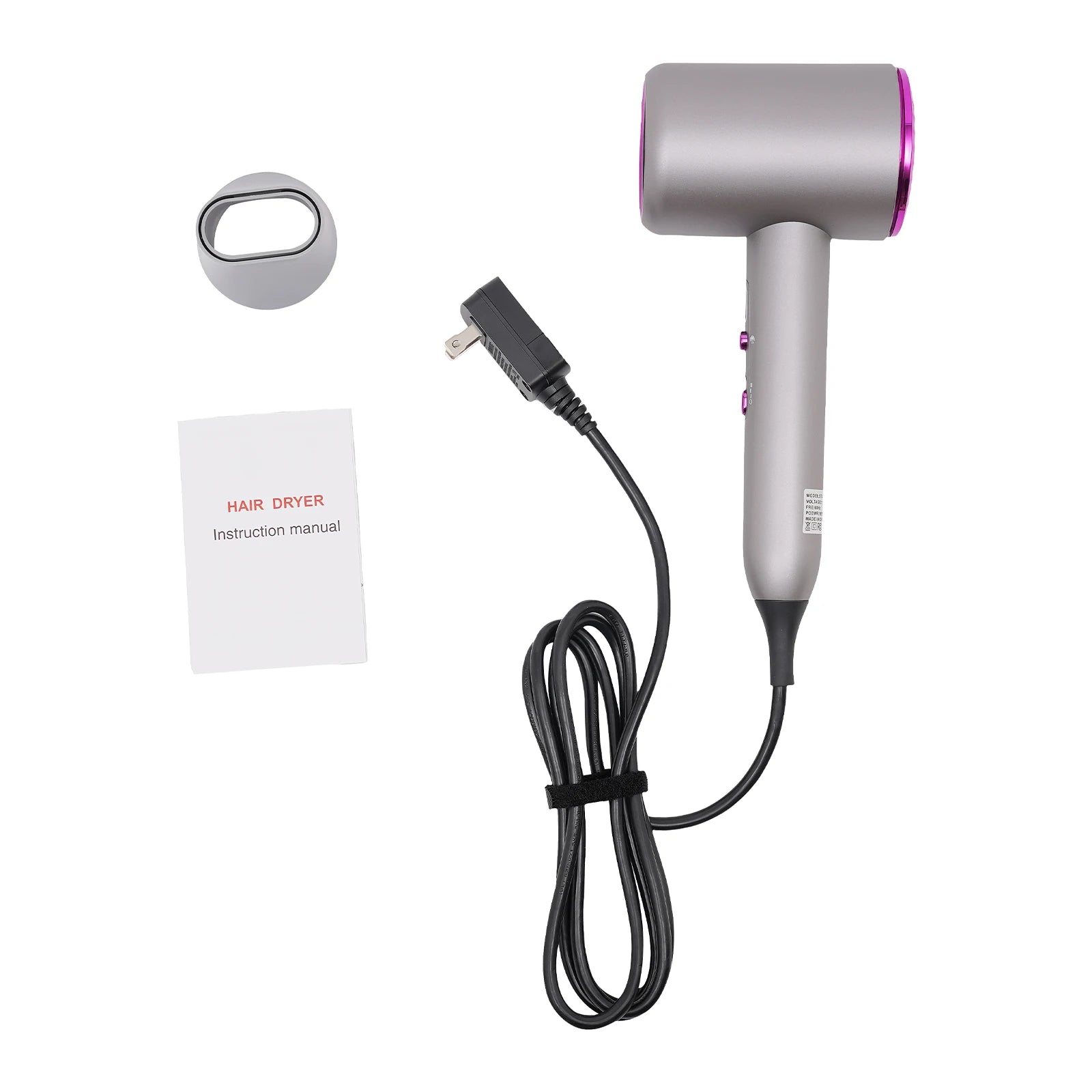 1875W High Power Hair Dryer, Professional Hair Dryer with Negative Ions, High Speed Blow Dryer 20000RPM 3 Heat Settings for Salon Home Use, Quick Drying