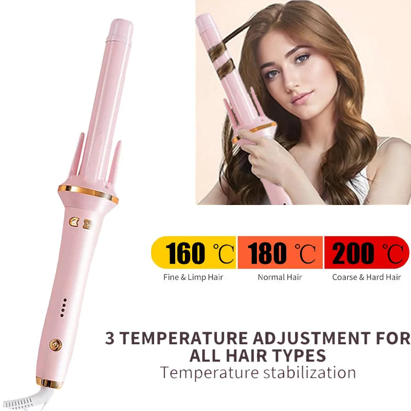Automatic Hair Curler Stick Negative Ion Electric Ceramic Curler Fast Heating Rotating Magic Curling Iron Hair Care Styling Tool