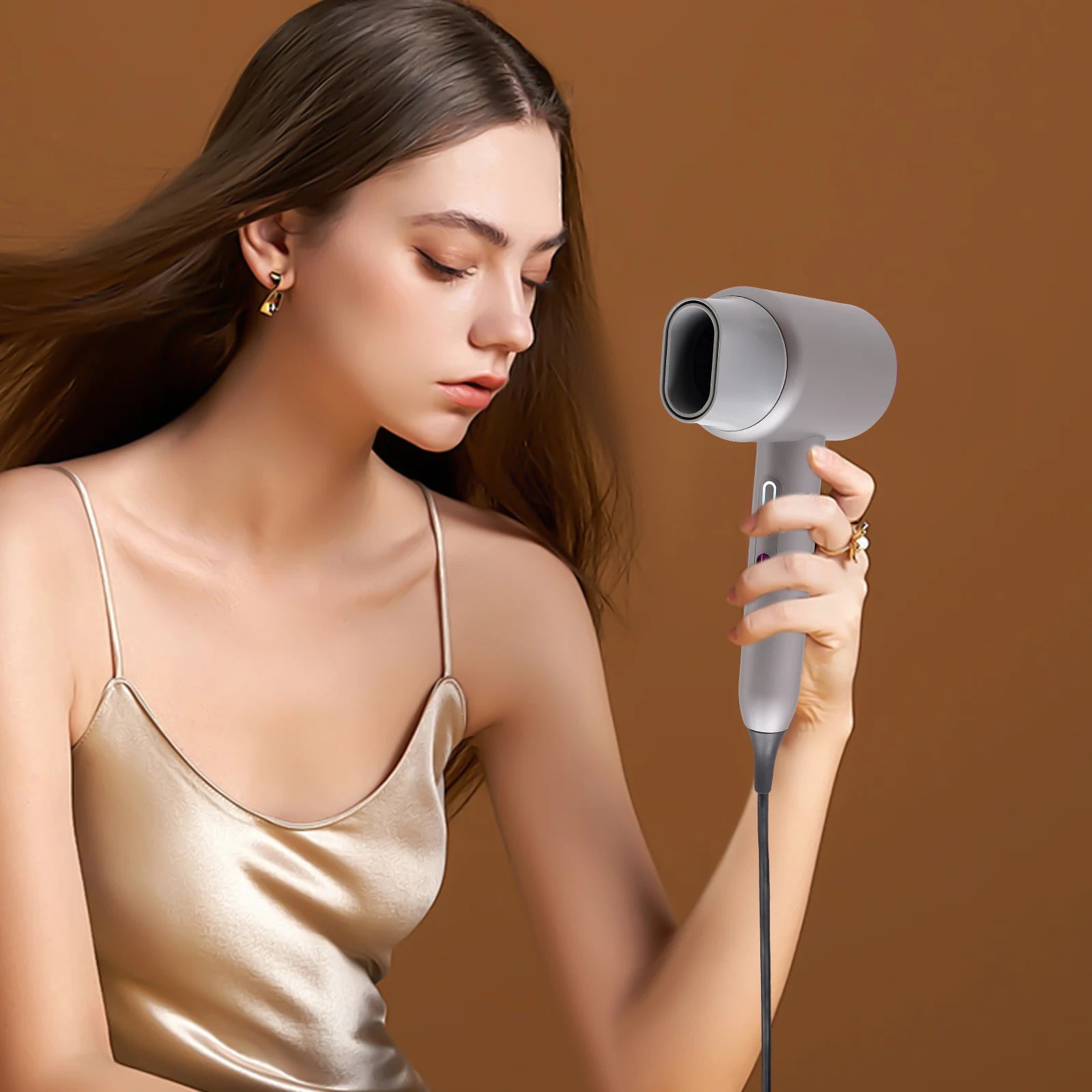 1875W High Power Hair Dryer, Professional Hair Dryer with Negative Ions, High Speed Blow Dryer 20000RPM 3 Heat Settings for Salon Home Use, Quick Drying