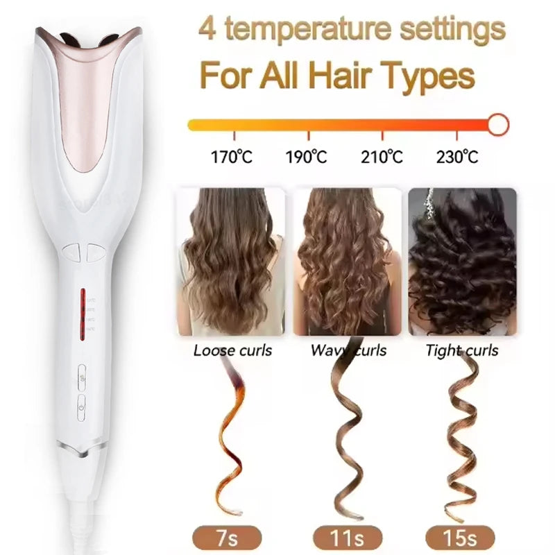 Auto Hair Curling Iron Ceramic Rotating Air Curler Air Spin Wand Styler Curl Machine Magic Hair Curler