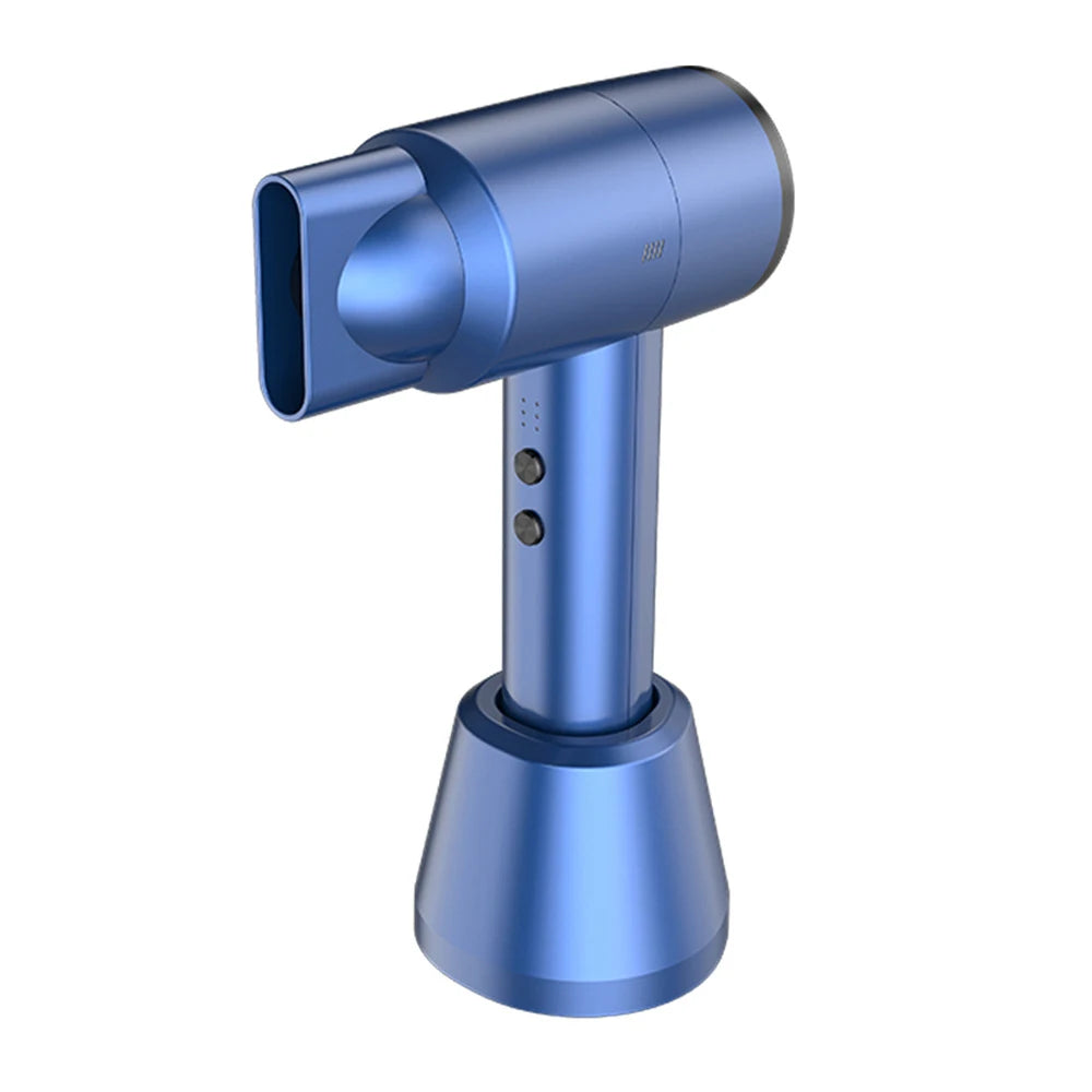 Portable Wireless Rechargeable Hair Dryer With Cold And Hot Air Lithium Battery Cordless 300W Outdoor Travel Blow Dryer