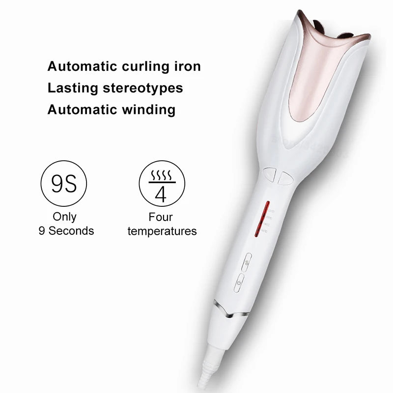 Auto Hair Curling Iron Ceramic Rotating Air Curler Air Spin Wand Styler Curl Machine Magic Hair Curler