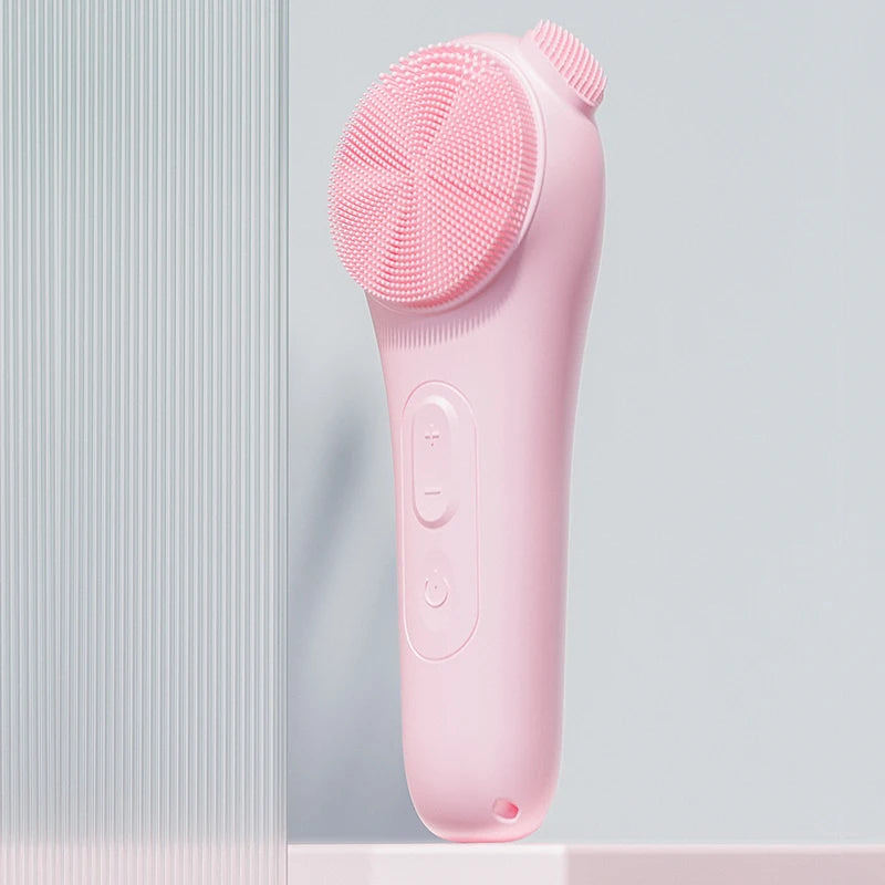 Silicone Face Scrubber, Waterproof Rechargeable Facial Cleansin...