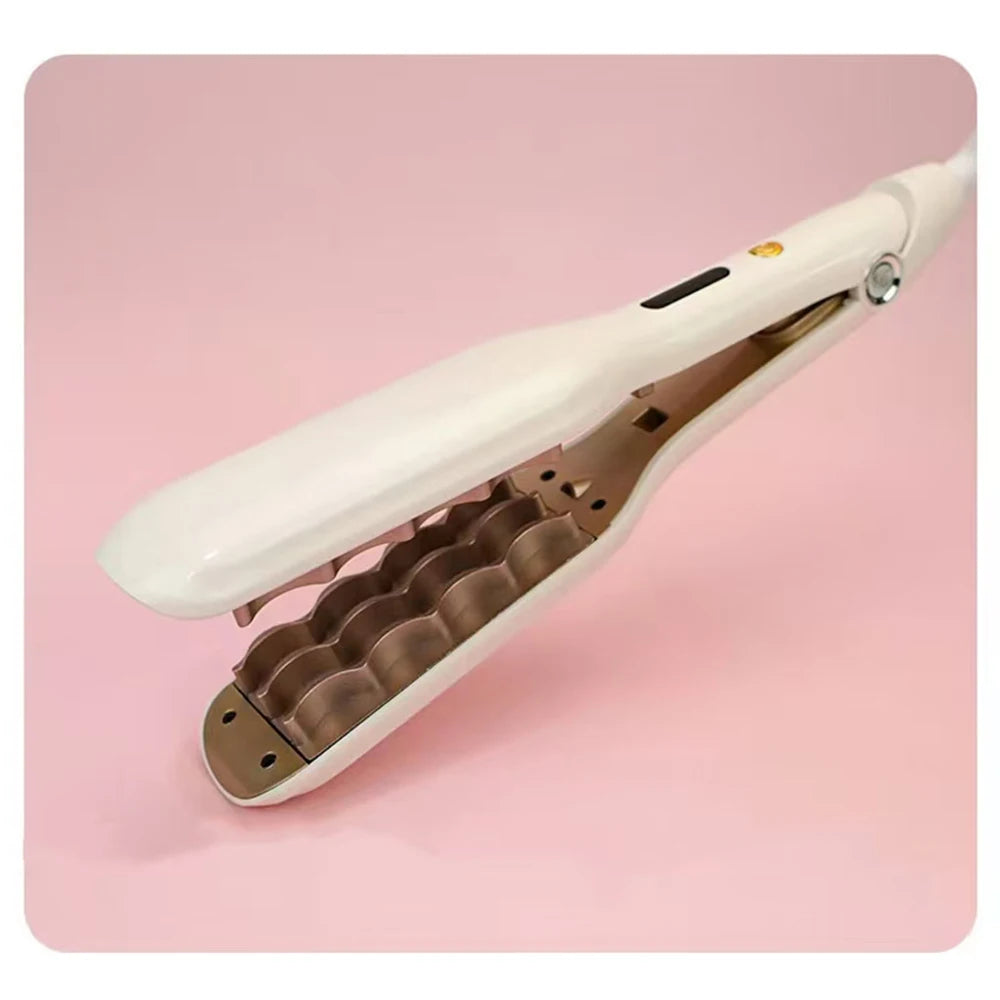 Electric Hair Curle Hair Styling Tools 13MM Flat Iron Hair Water Ripple Curling Iron Beach Waves Corn Perm Splint