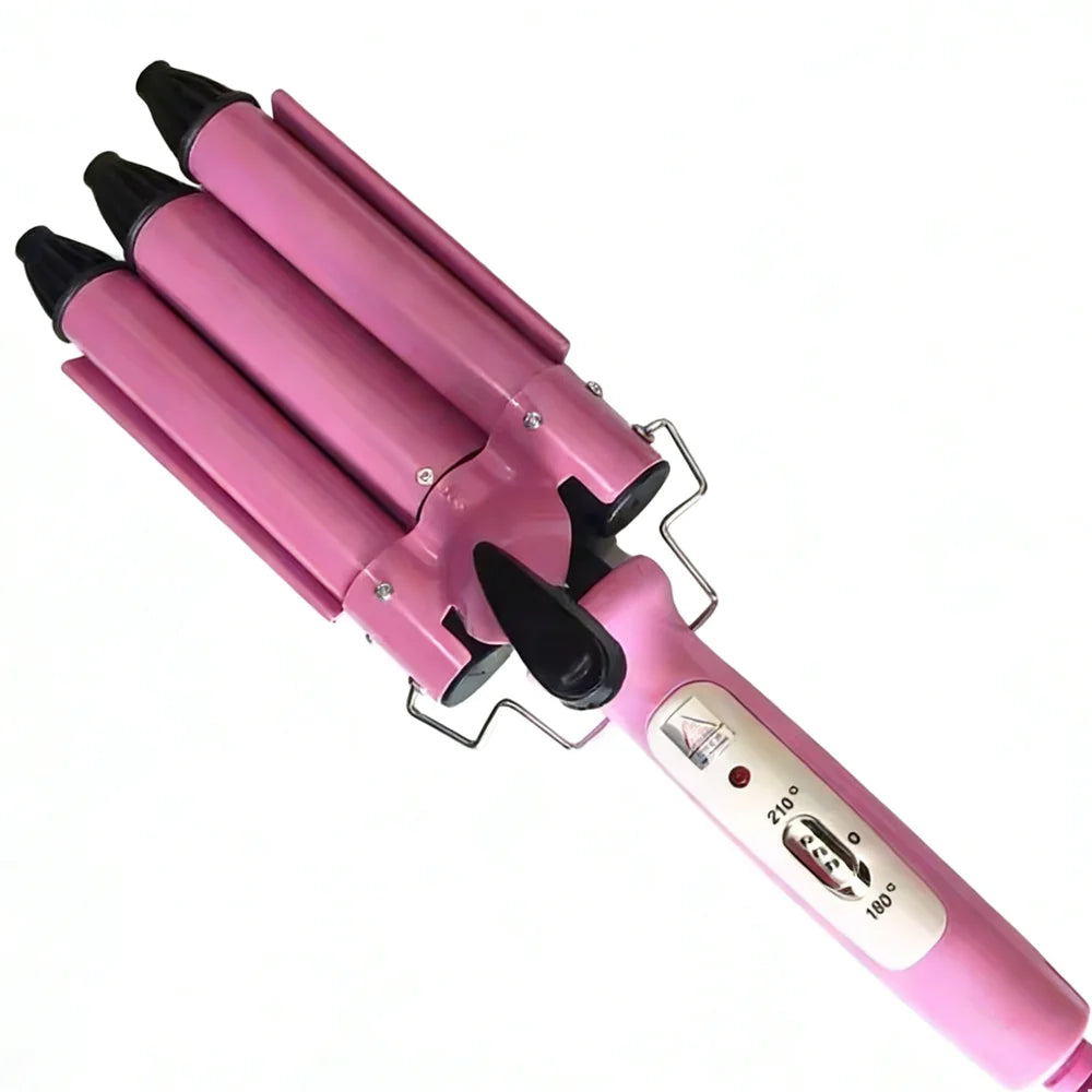 Professional Curling Iron Ceramic Triple Barrel Hair Styler Hair Waver Styling Tools 110-220V Hair Curler Electric Curling